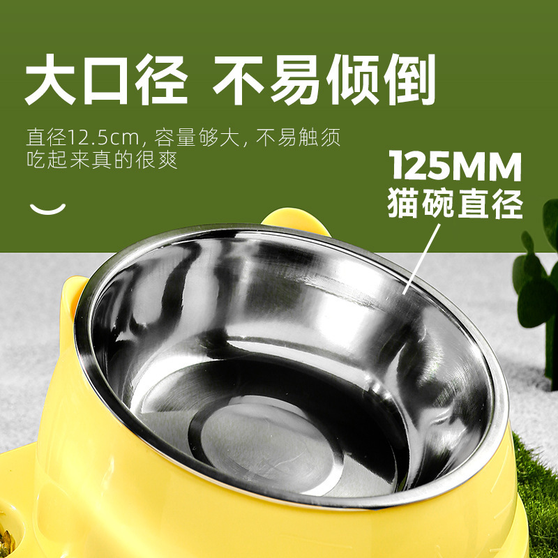 Tazón de gato Tazón doble Tazón de agua potable automática Tazón de perro Tazón de comida Teddy Tazón de arroz Perro Gato Bebida de agua Tazón de comida para gatos Tazón para mascotas