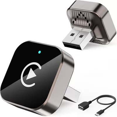 Wireless Carplay Box Android: Simsiz CarPlay və Android Auto - k16d-electroplating-color-adapter-extension-cord-overseas-version