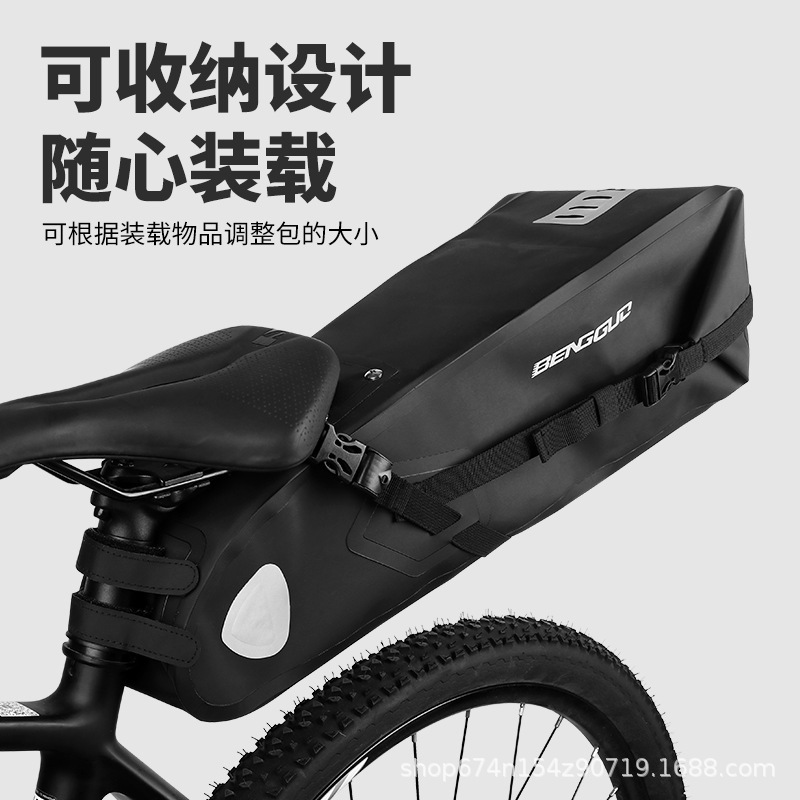 Bolsa de cola de bicicleta multifuncional de gran capacidad bicicleta ciclismo impermeable silla trasera bolsa de cola fruta saltando Asamblea al por mayor