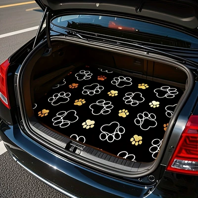 Avtomobil döşəmə paspasları Mat, Stain-Resistant and Wear-Resistant, Suitable - 0226detm-car-14-75100cm-crystal-velvet-dot-plastic-bottom