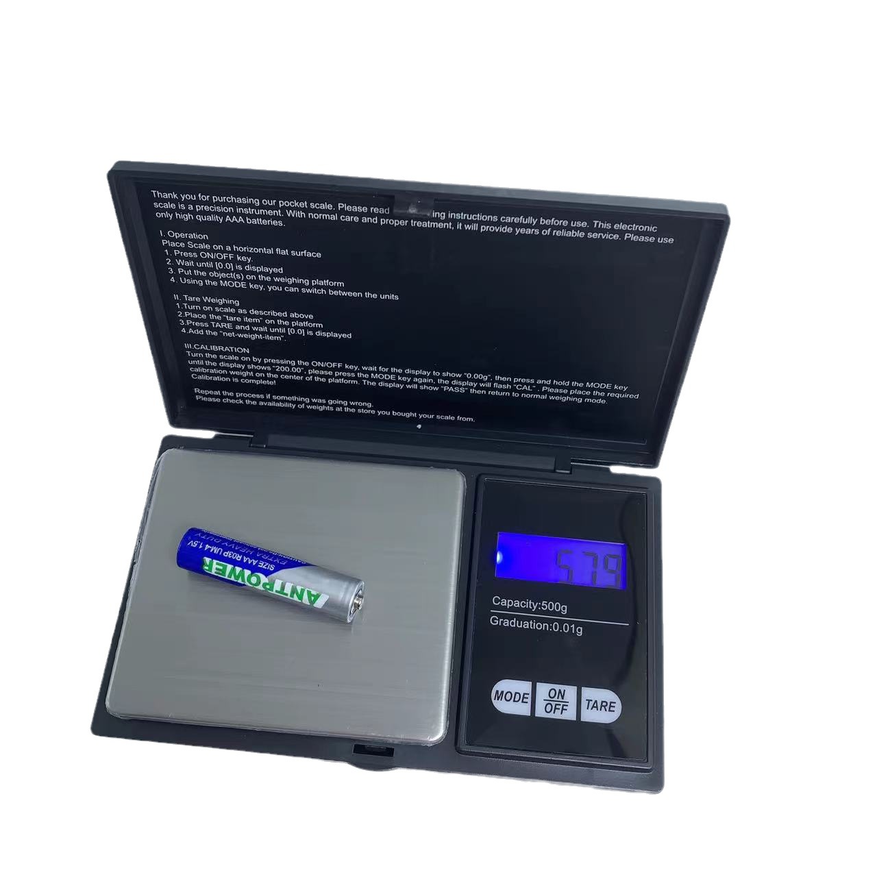 Comercio exterior CS joyería escala mini Inglés Escala electrónica de alta precisión gramo escala portátil de bolsillo Escala de oro Escala electrónica