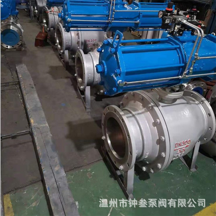 带三联件气动球阀 Q647F-64C Q647F-64P 固定球气动O型切断球阀