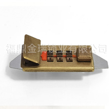 苹果密码锁旅行箱锁扣锁箱包五金锁具厂家直供高档锌合金笔记本锁