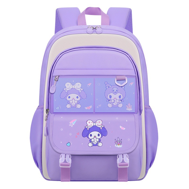 Mochila Escolar Primaria Nueva para Niñas, Diseño de Dibujos Animados, Grados 1-3, Ligera, para Niños