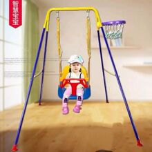 儿童秋千室内外家用三合一婴幼儿秋千折叠支架吊椅户外成人秋千椅
