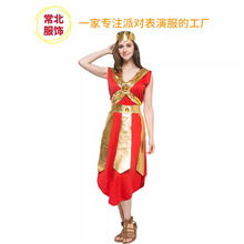 cosplay万圣节派对成人女款古罗马武士角色扮演连衣裙希腊战士服