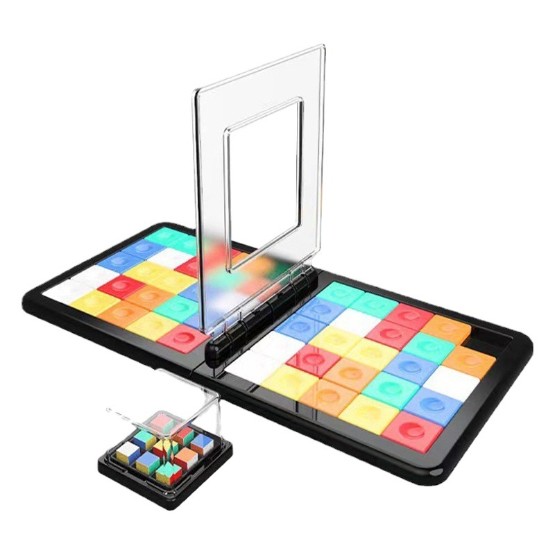 Cubo de rubik de batalla de escritorio transfronterizo huarong road puzzle doble juego interactivo pensamiento entrenamiento juguetes educativos para niños