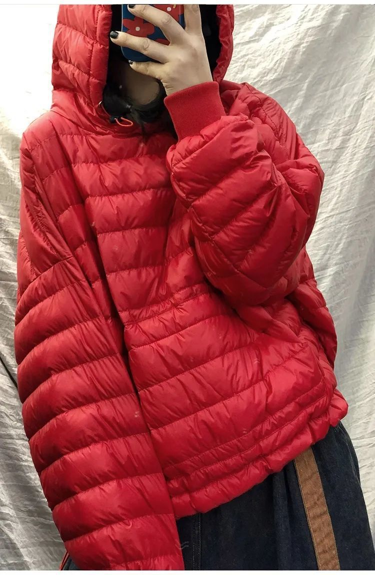 Winter Down Jacket For Women Lightweight Hooded Cotton Coat_voghion.com