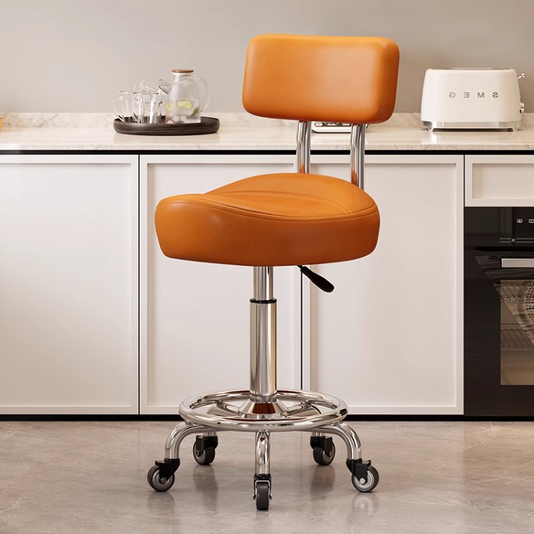 Silla de peluquería cómoda y sedentaria personalizada para cocinar, se puede levantar y bajar, caja registradora, taburete, silla de montar para cocinar en la cocina image 21