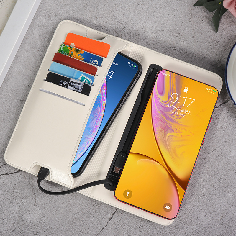 mobile phone portable battery fold wallet Foreign trade Soft leather coin purse wholesale man Card package source Wallet
