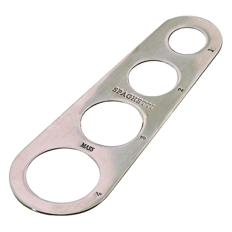 Herramienta de medición de acero inoxidable regla de espagueti 4-agujero occidental restaurante cocina gadget cocina suministros fideos espaguetis regla