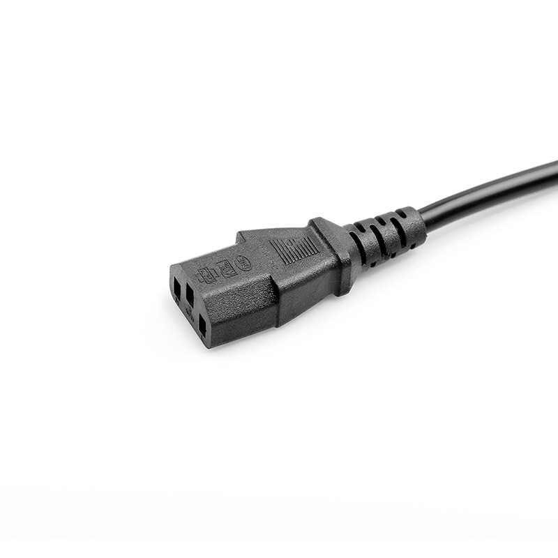 1.5-meter US standard three-prong pinyin character tail power cord for computer, host, printer, and monitor, three-core US plug adapter cord