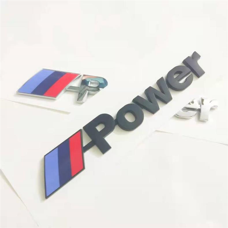 Suitable for BMW Mpower tail emblems, new 3 Series, 5 Series, 7 Series, X1, X3, X4, X5, and X6 models; used for modifying and adding M emblems to cars