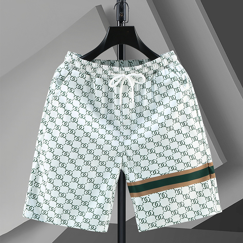 Shorts Men's Summer Fashionable Brand Loose Straight Casual Five-point Pants Fashionable and Handsome Outer-Wearing Printed Pants