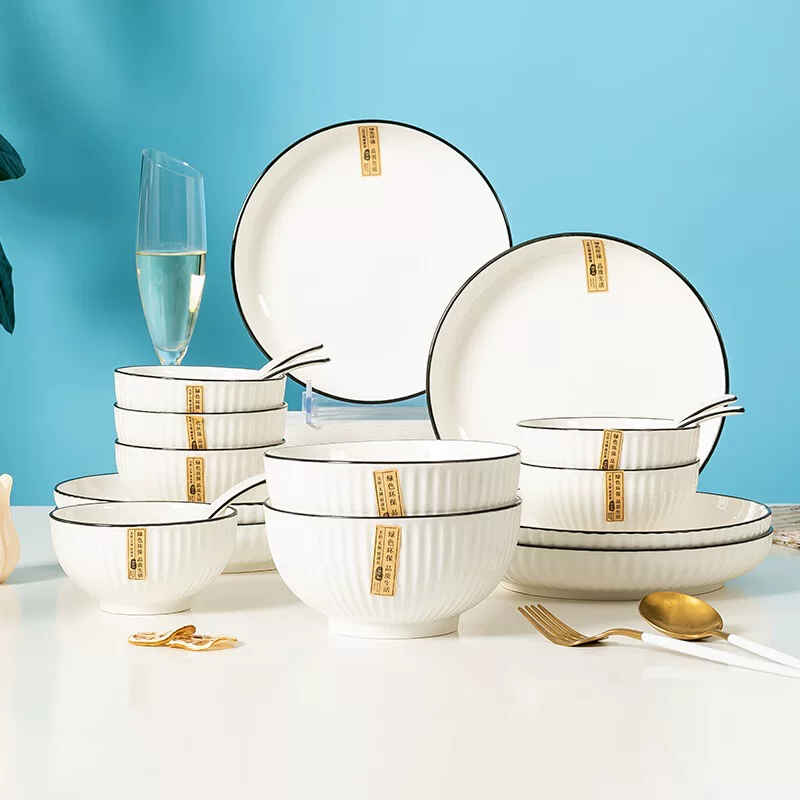 Modern creative set, ceramic tableware, Nordic style