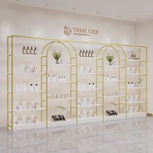 货品展示柜展示架美容院化妆品护肤品理发店美甲发模储物柜货架