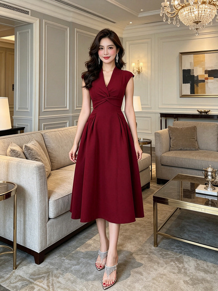 Fashionable elegant summer dress