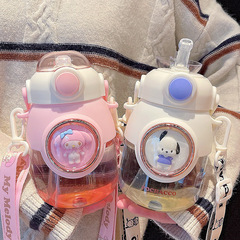 Cute Sanrio character large-capacity water bottle for girls, high-quality appearance, suitable for boys, Koromi cinnamon dog, summer student use