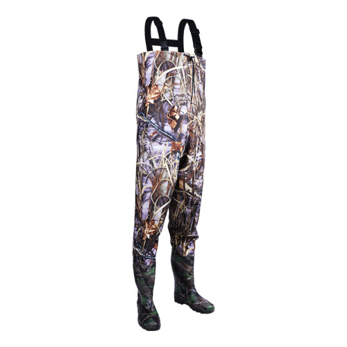 Wholesale nylon waders, half-length waterproof clothing, ultra-light breathable wading clothing, rain pants with rain boots, equipment manufacturer for sea riding