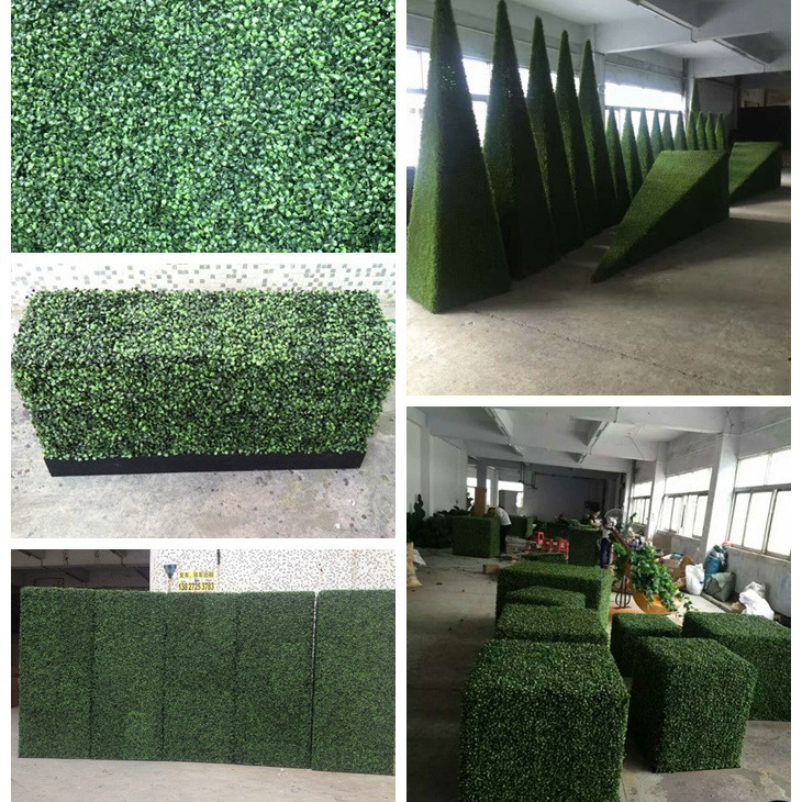 Simulación de bola de hierba de dinero, hierba de Milán, bola de planta artificial, pirámide de césped, cerca de maceta de árbol pequeño, bola de hierba de Milán