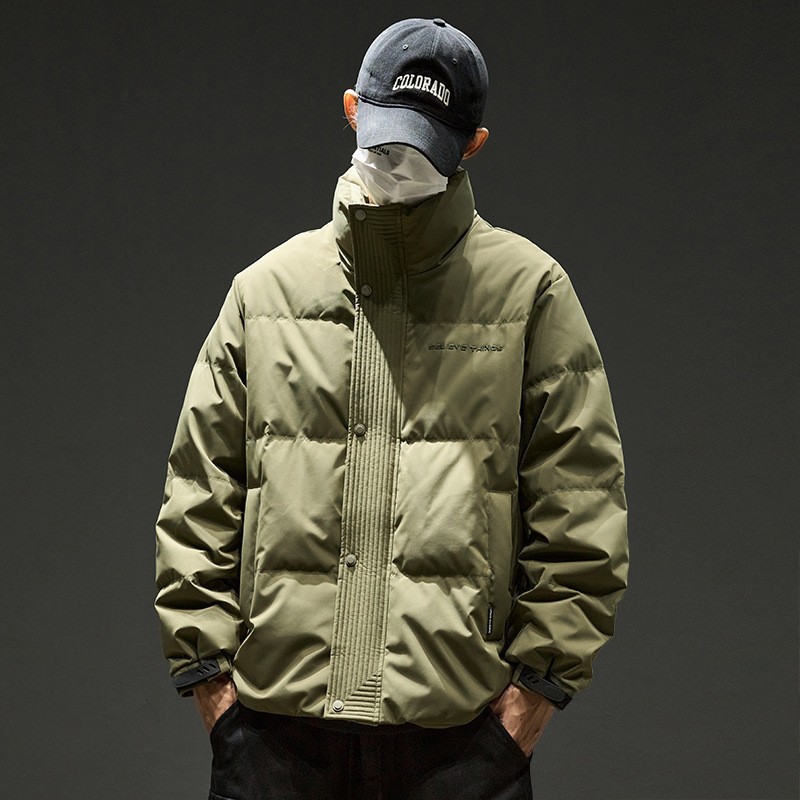 2024년 신상 다운재킷 남성용 겨울 스탠드 칼라 따뜻한 소년용 두꺼운 재킷 겨울 다운재킷 남성용 패션