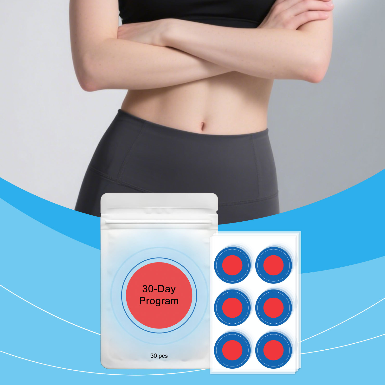 身体护理贴片 轻盈贴合自然展现身材线条清爽透气外用护理贴片