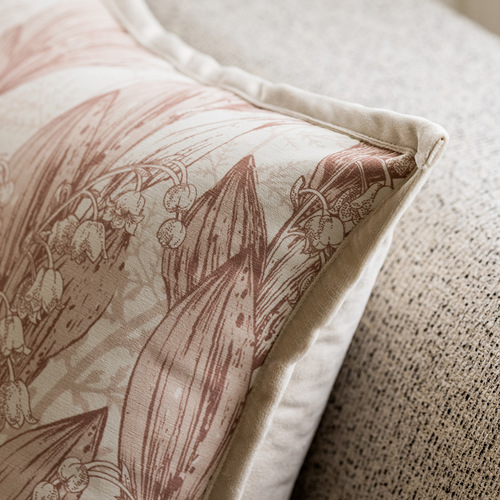 Light French chenille pillowcase wholesale light luxury living room sofa nap pillow tatami bed cushion lumbar support