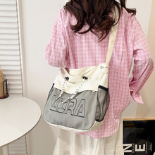 运动斜挎包女新款大容量户外潮流学生背包网包 邮差斜挎单肩背包