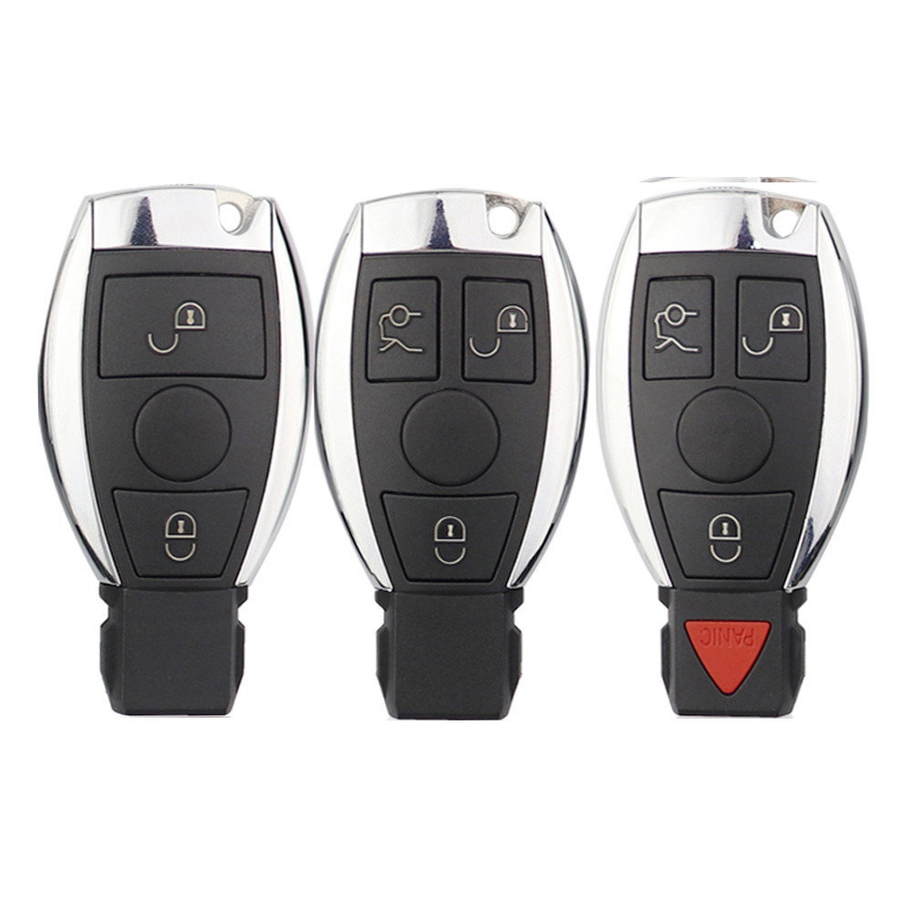 Suitable for Mercedes-Benz 2-Key, 3-Key, 4-Key Single Battery Holder Remote Control Car Key Shell Replacement Shell