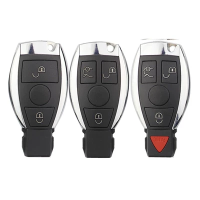Suitable for Mercedes-Benz 2-Key, 3-Key, 4-Key Single Battery Holder Remote Control Car Key Shell Replacement Shell