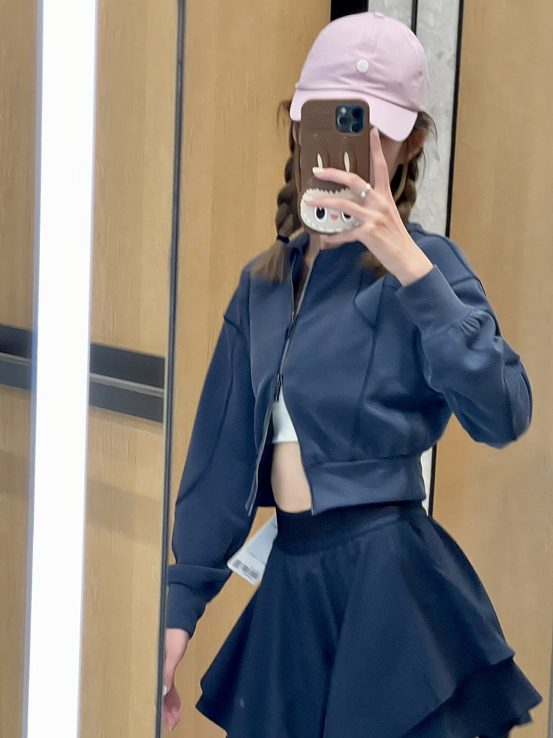 Double Zipper Loose Long Sleeve Sweatshirt Coat
