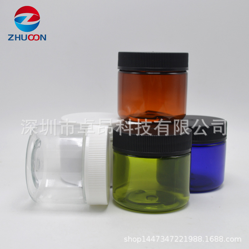 85*65铝盖pet食品级装蜂蜜大塑料瓶子 饼干辣椒酱罐 密封罐 厂家