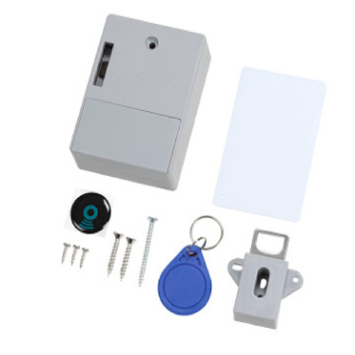 Hole-free drawer lock, electronic smart induction lock, sauna cabinet wardrobe lock, home file cabinet invisible hidden lock