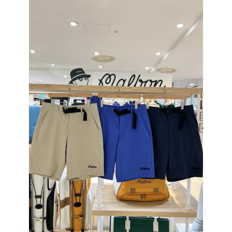 Korean Version Original Men's Golf Sports Quick-Dry Belt Cargo Casual Pants Golf Shorts Knee-Length Shorts