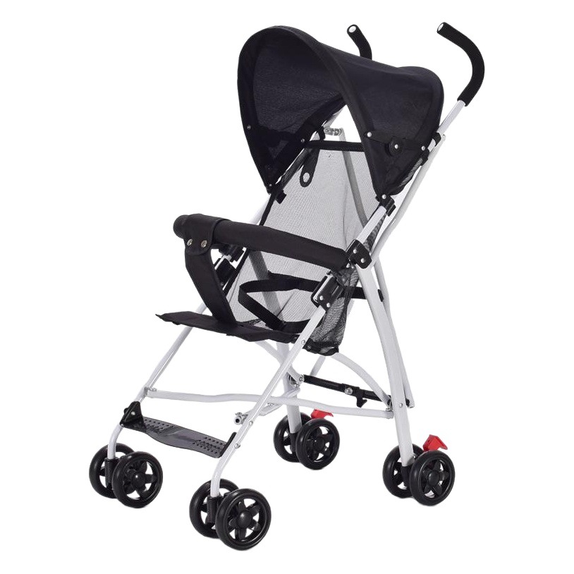 Cochecito de bebé ligero plegable simple bebé paraguas coche los niños pueden sentarse y caminar bebé artefacto amortiguador freno viaje