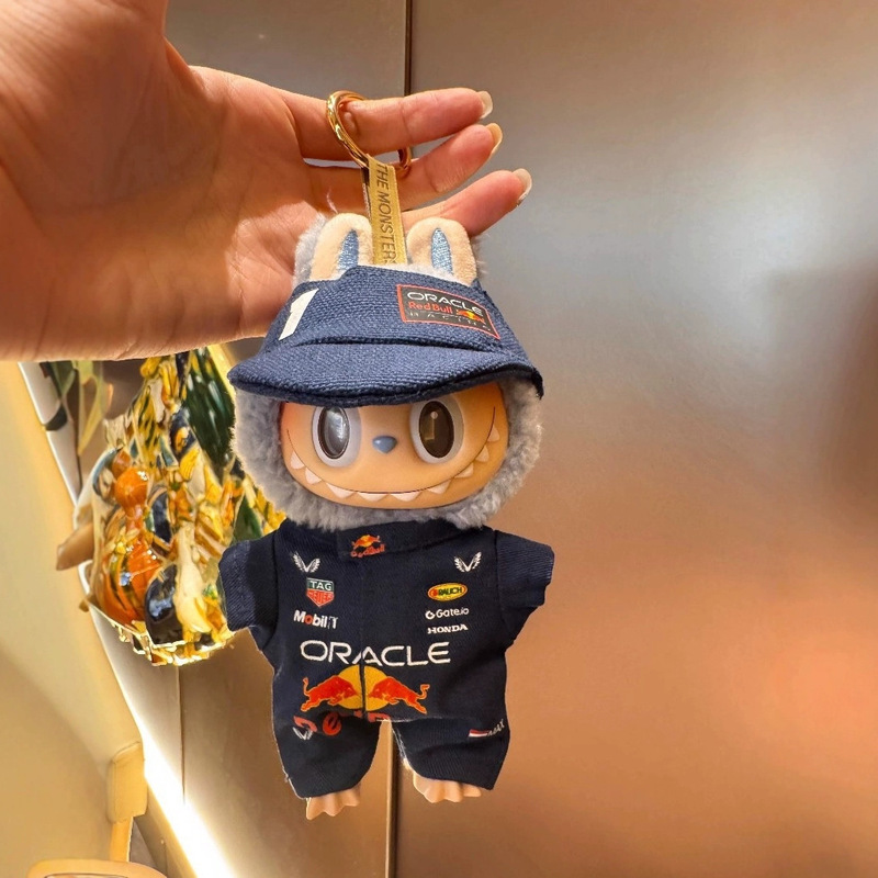 奔驰F1红牛赛车服15/17cm拉布布娃衣帽子一二三代labubu衣服批发|undefined