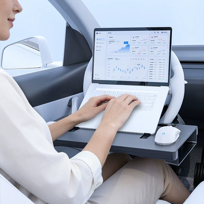 use, dual-purpose folding storage rack, Car table board