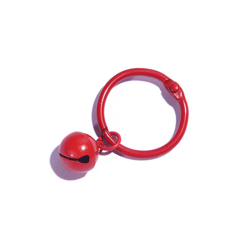 Creative internet celebrity bell keychain color book ring pendant accessories bag car pendant candy color pendant material