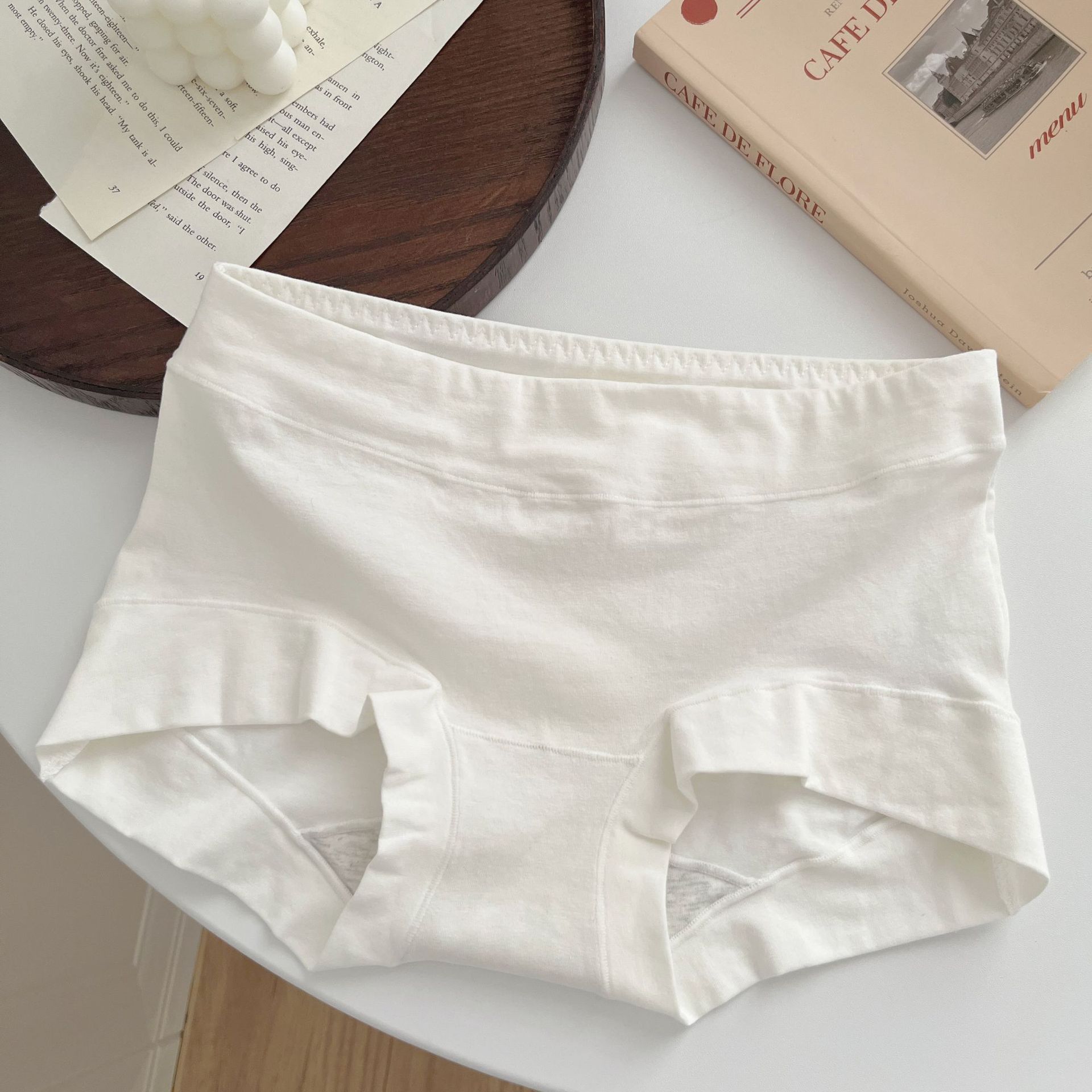 Pantalones de algodón básicas simples de ángulo plano de dama cómodas y versátiles, pantalones de pantalonada de mujer de tamaño grande