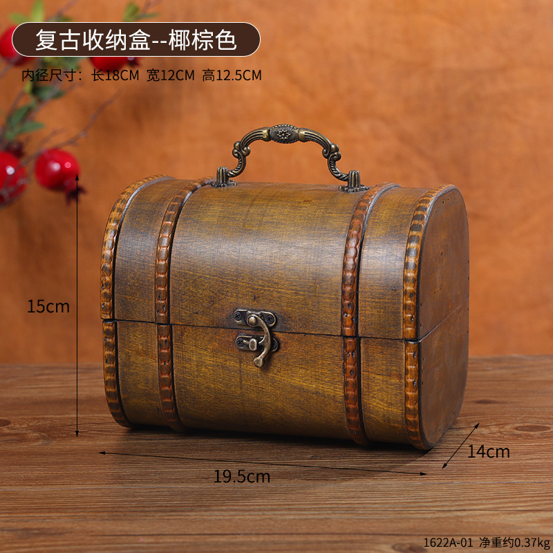 Brown storage box, 01 pk.