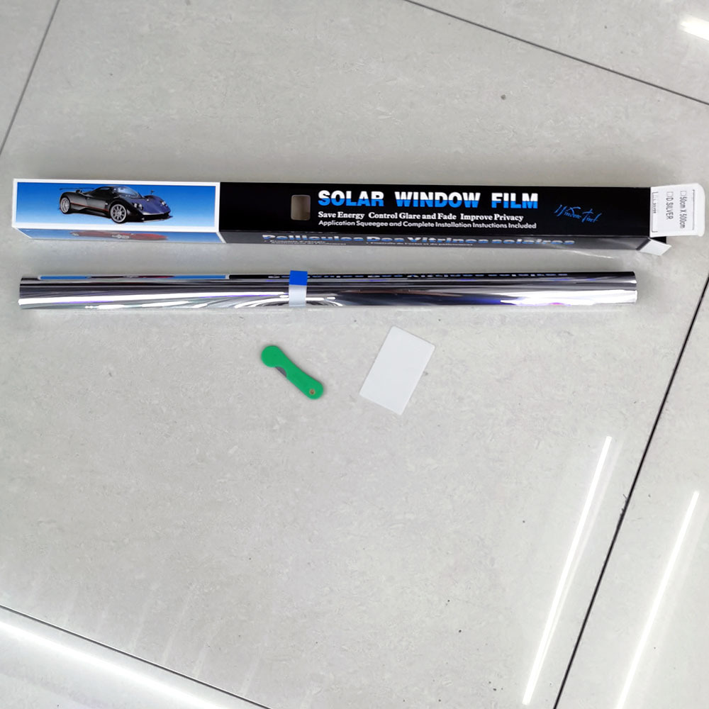 General-purpose car heat insulation sunscreen solar film export car glass film silver 50cm * 500cm