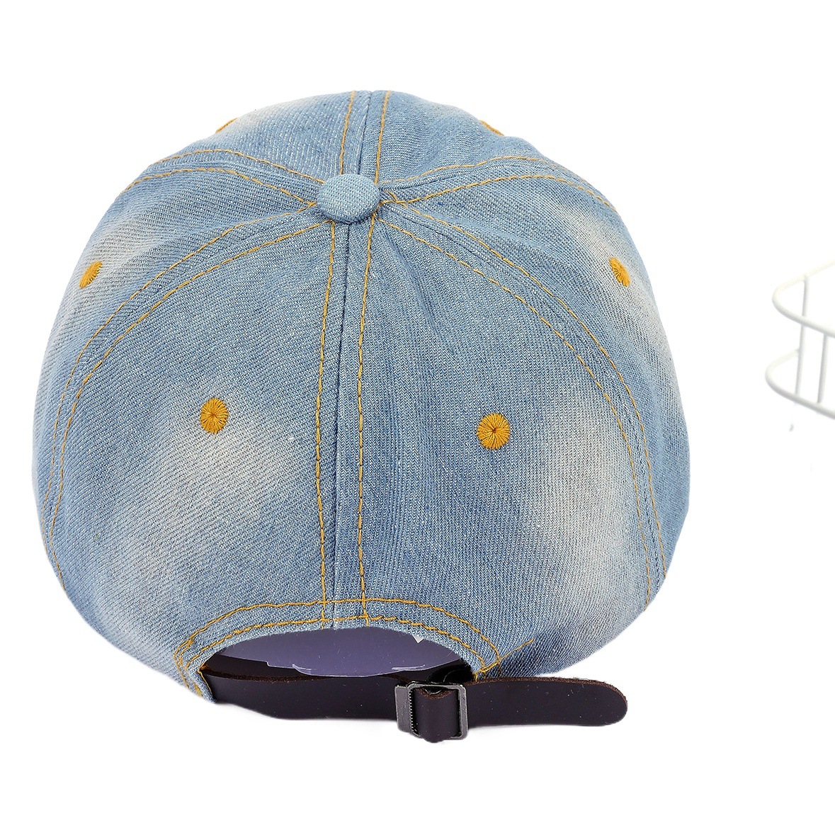 Verano nuevo AMOR diamante Denim gorra de béisbol desgastada gorra coreana casual delgada a prueba de sol