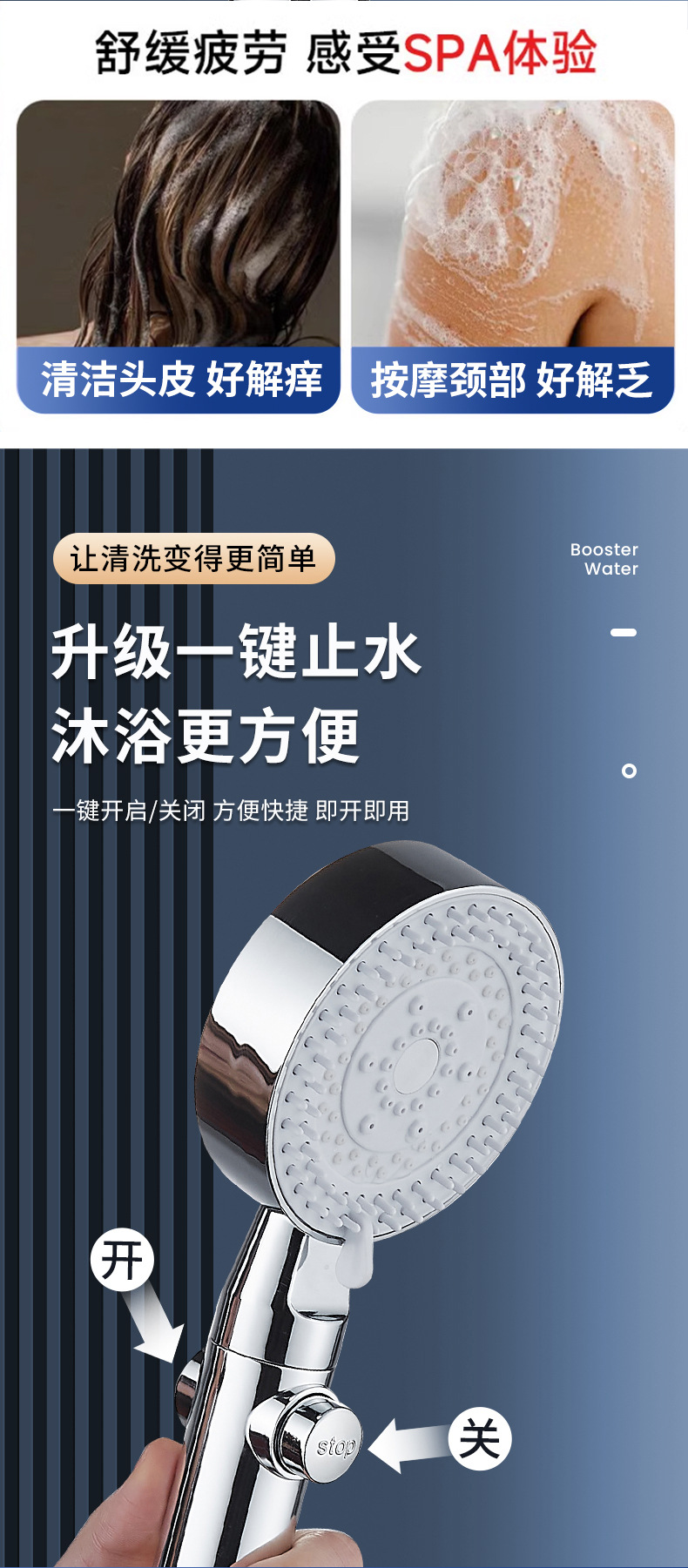 Pressurized shower head, shower filter, bath faucet, bathroom heater, bath hose stand, showerhead set undefined