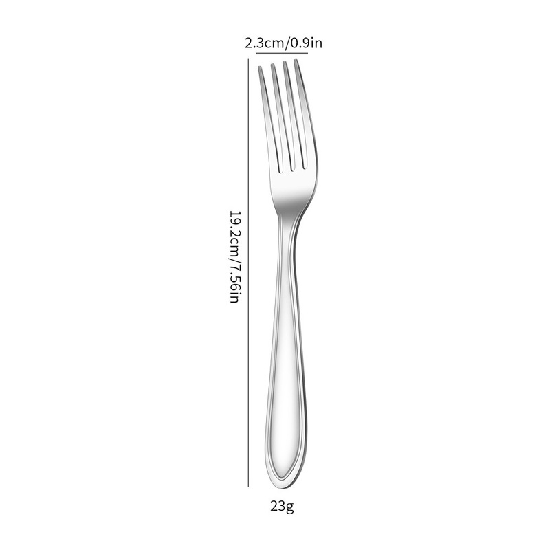 クロスボーダー Amazon ステンレス鋼ロングハンドルナイフ、フォーク、スプーン食器セット厚みのあるスプーン洋食ステーキナイフパスタフォーク|undefined