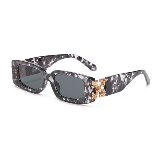 New OFF European and American Box Bump Sunglasses Hip Hop Personalized Fashion Cross-border Trend Metal Accessories Sunglasses