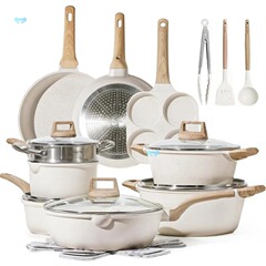 CAROTE 21 個のポットとフライパンセット Nonsti 調理器具セット