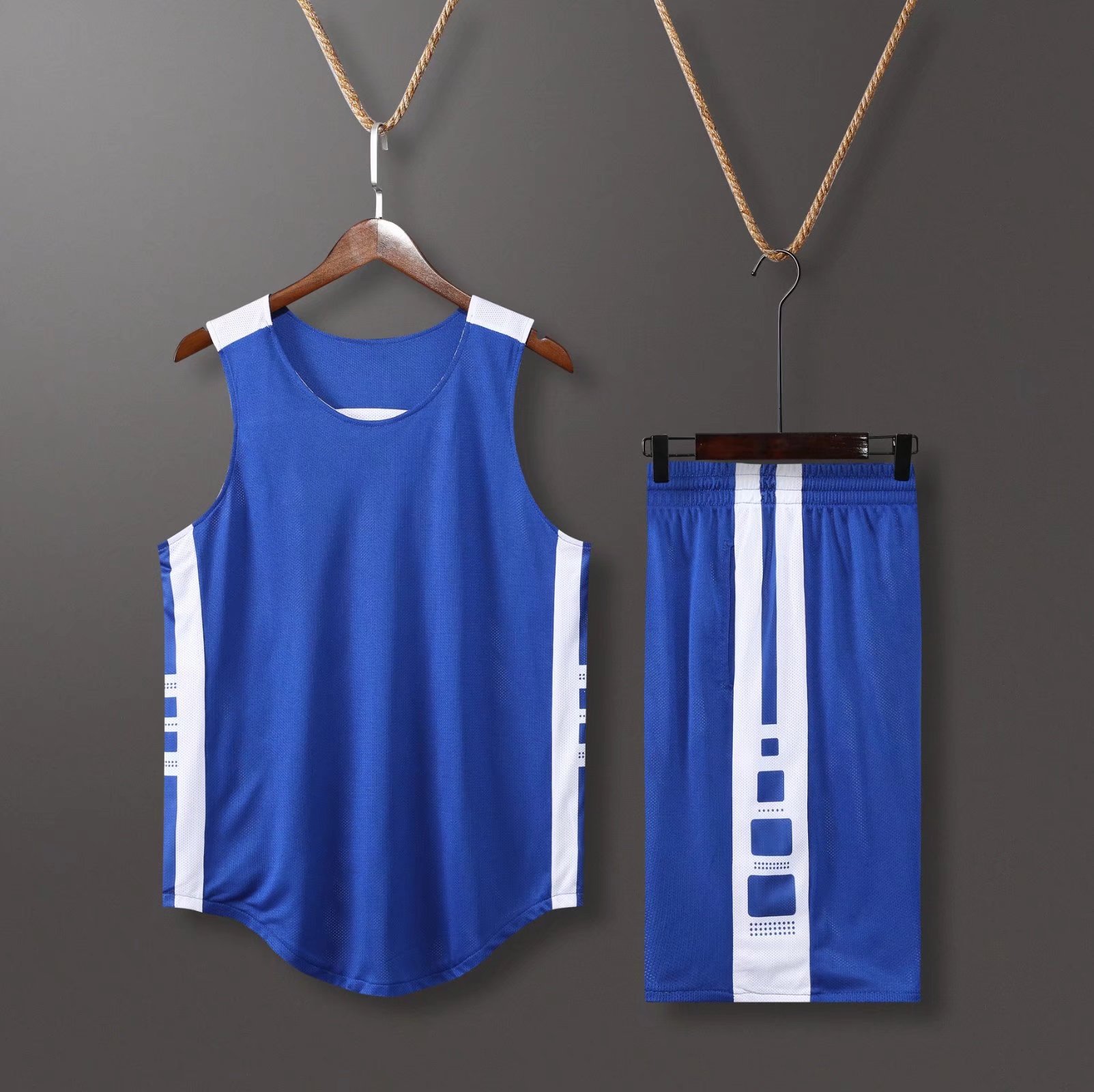 Double-sided Basketball Suit Men's Printed Game Sports Team Uniform Adult Training Suit Printed Vest Double-sided Jersey