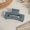 Синий матовый квадратный зажим