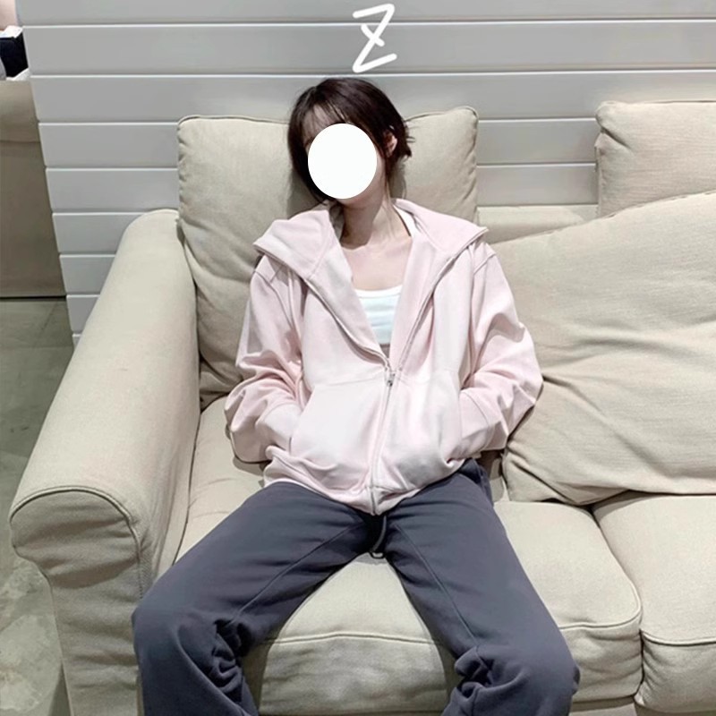 即墨卫衣女早秋外套2025秋冬款上衣小个子学院风新款连帽拉链开衫|undefined