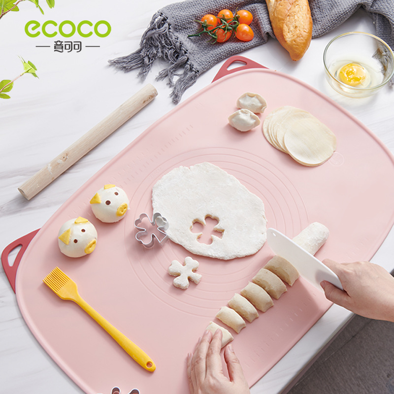 Kneading dough food grade household silicone and dough panel mat thickened dumpling dough mat chopping board rolling plastic plate